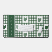 Ohio Groen Gingham Bureaumat (Keyboard & Muis)
