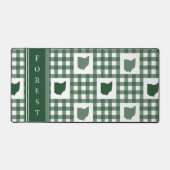 Ohio Groen Gingham Bureaumat (Voorkant)