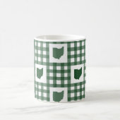 Ohio Groen Gingham Koffiemok (Center)