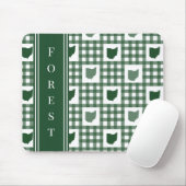 Ohio Groen Gingham Muismat (Met muis)