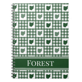 Ohio Groen Gingham Notitieboek