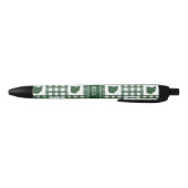 Ohio Groen Gingham Zwarte Inkt Pen (Bodem)