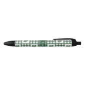 Ohio Groen Gingham Zwarte Inkt Pen (Bovenkant)
