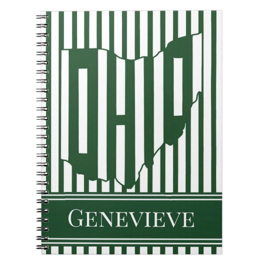 Ohio Groene Streep Notitieboek (Voorkant)