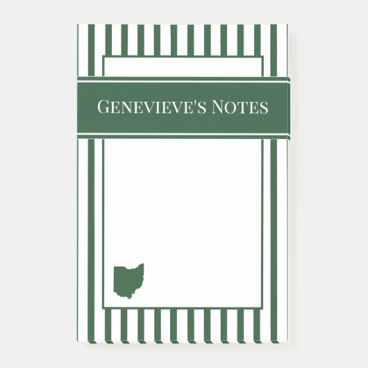 Ohio Groene Streep Post-it® Notes (Voorkant)