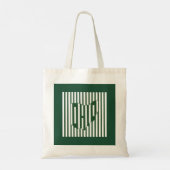 Ohio Groene Streep Tote Bag (Achterkant)