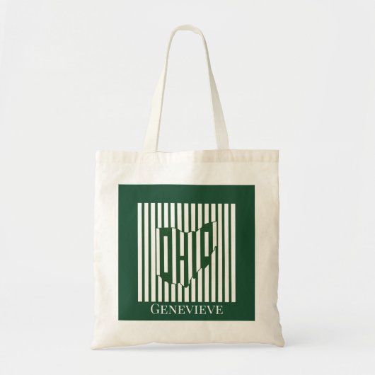 Ohio Groene Streep Tote Bag (Voorkant)
