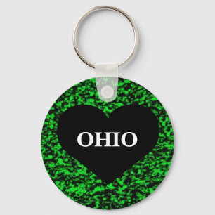 Ohio Heart Green Sleutelhanger