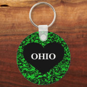 Ohio Heart Green Sleutelhanger (Voorkant)