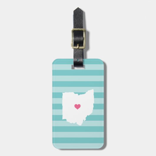 Ohio Heart | thuisstaat Bagagelabel (Voorkant verticaal)