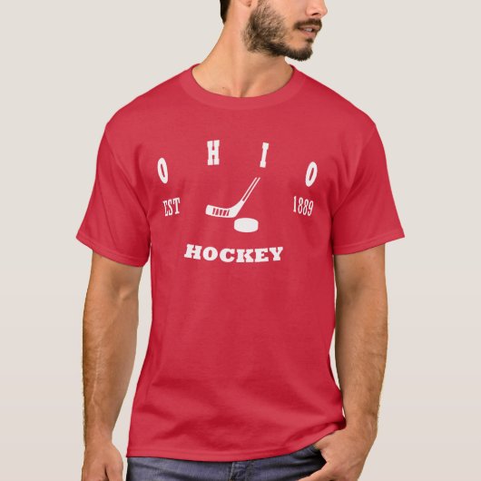 Ohio Hockey Retro Logo T-shirt (Voorkant)