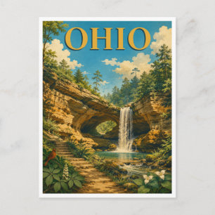 Ohio Hocking Hills GeoSaga Briefkaart