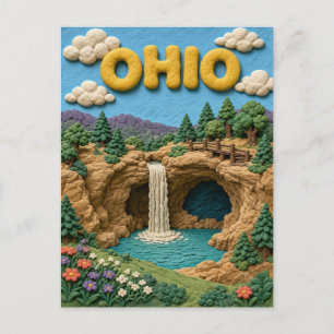 Ohio Hocking Hills Moderne KLAYKOO Briefkaart