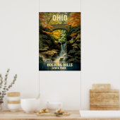 Ohio Hocking Hills State Park V02 Poster (Keuken)