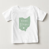 Ohio Home Grown | Bewerkbare kleuren State Map (Voorkant)