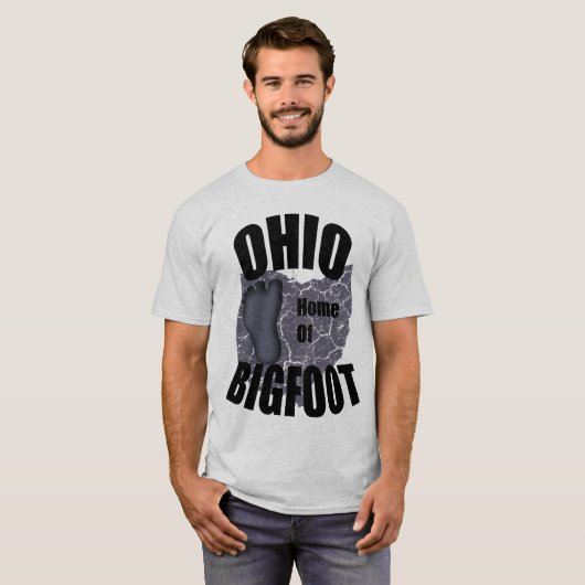 Ohio Home of Bigfoot T-shirt (Voorkant volledig)