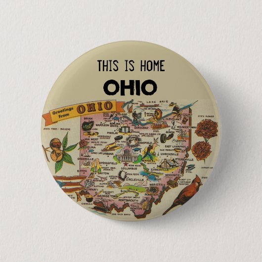 Ohio Home Ronde Button 5,7 Cm (Voorkant)