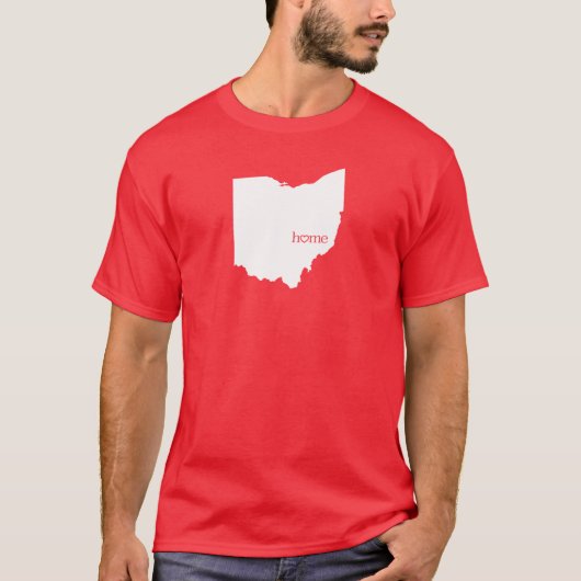 Ohio Home State OH T-Shirt (Voorkant)