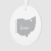 Ohio Hometown Personalized Ornament (voorkant)