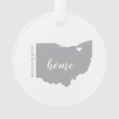 Ohio Hometown Personalized Ornament (voorkant)