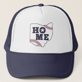 Ohio Honkbal Stikken HOME, Honkbal Grafisch Trucker Pet