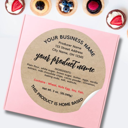 Ohio huisje voedsel wet etiketten