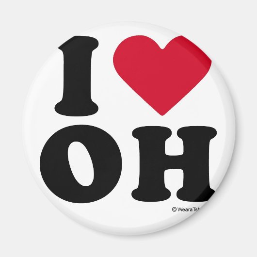 OHIO - "IK HOU VAN OH" "IK HOU VAN OHIO" MAGNEET (Voorkant)