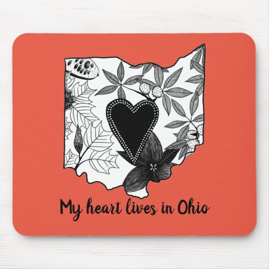 Ohio Illustration Mousepad Muismat (Voorkant)