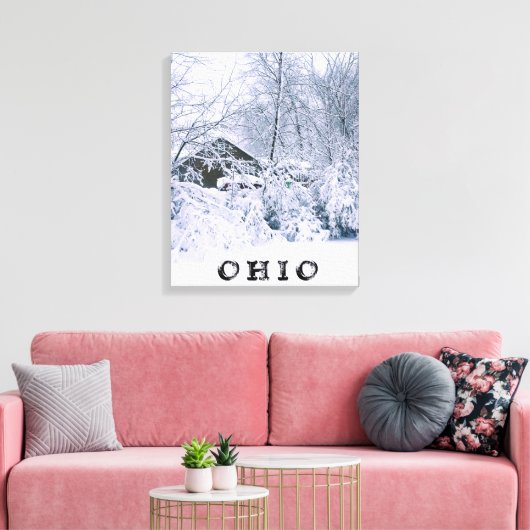 OHIO IN WINTER 2020 CANVAS AFDRUK (Insitu (Woonkamer))
