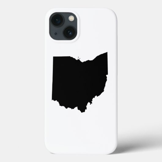 Ohio in zwart en wit Case-Mate iPhone case (Achterkant)