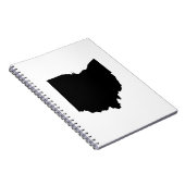 Ohio in zwart en wit notitieboek (Rechterzijde)