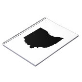 Ohio in zwart en wit notitieboek (Linkerzijde)