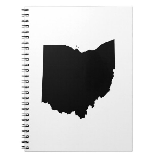 Ohio in zwart en wit notitieboek (Voorkant)