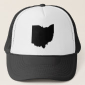 Ohio in zwart-wit trucker pet (Voorkant)