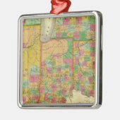 Ohio, Indiana en Illinois Metalen Ornament (Links)