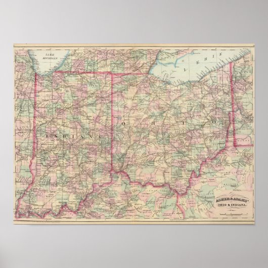 Ohio, Indiana Poster (Voorkant)