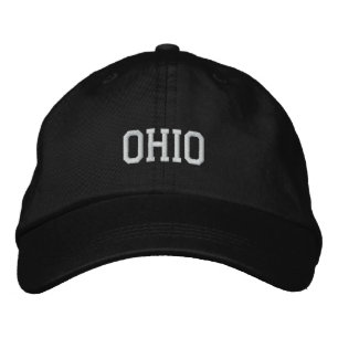 Ohio Ingeborduurd, verstelbaar Pet zwart