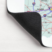 Ohio Interstate Map Mousepad Muismat (Hoek)