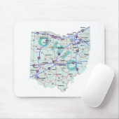 Ohio Interstate Map Mousepad Muismat (Met muis)