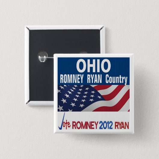 Ohio is Romney Ryan Country Button (Voorkant /achterkant)