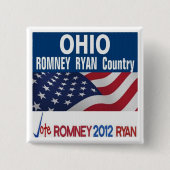 Ohio is Romney Ryan Country Button (Voorkant)
