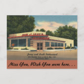 Ohio, Jerry & Bert's Restaurant, Painesville Briefkaart (Voorkant)