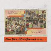 Ohio, Jim's Place Cafeteria, Put-In Bay Briefkaart (Voorkant)