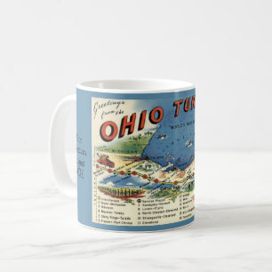 Ohio Kaart Aangepaste Mok