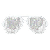 Ohio kaart aviator zonnebril (Voorkant)