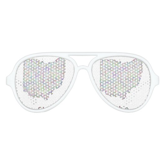 Ohio kaart aviator zonnebril (Voorkant)