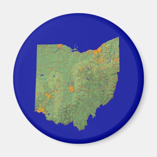Ohio Kaart magneet (Voorkant)