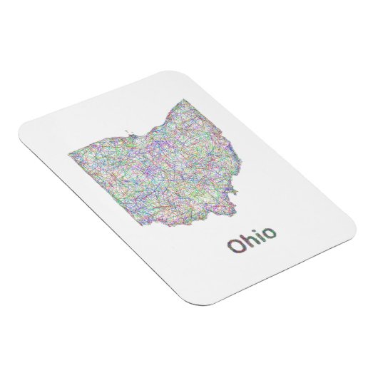 Ohio kaart magneet (Rechterzijde)