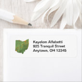Ohio kaart retour adres label (Insitu)