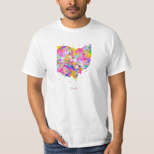 Ohio Kaart T Shirt (Voorkant)